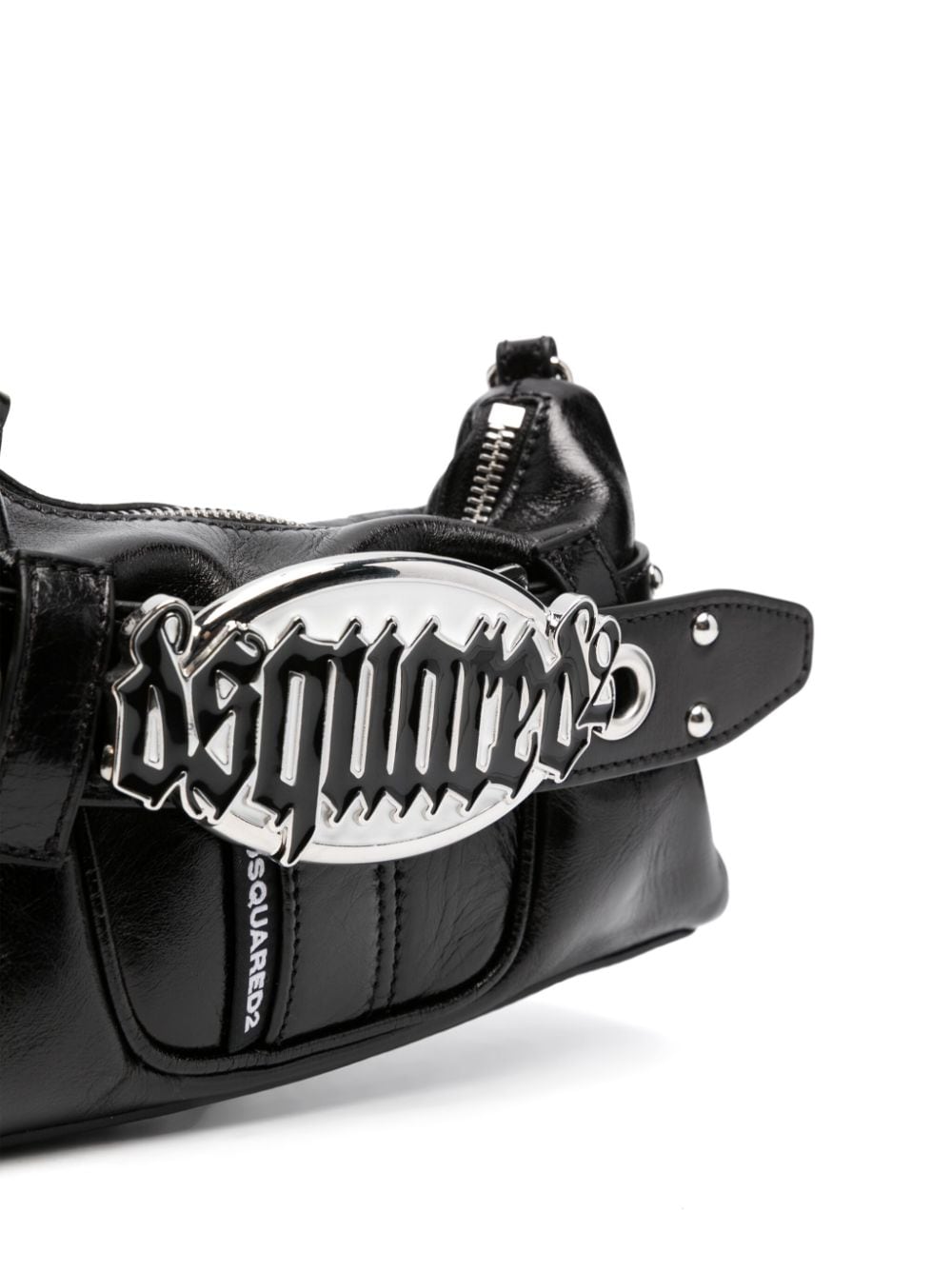 DSQUARED2 Gothic Leather Belt Handbag - Black, SS24