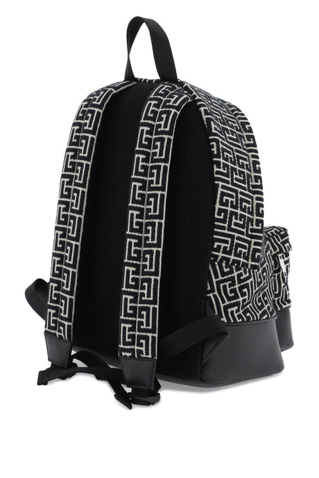 Stylish Two-Tone Jacquard Backpack for Men