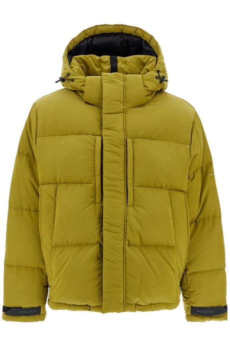 WOOLRICH Men's Mini Quilted Down Jacket with Removable Hood