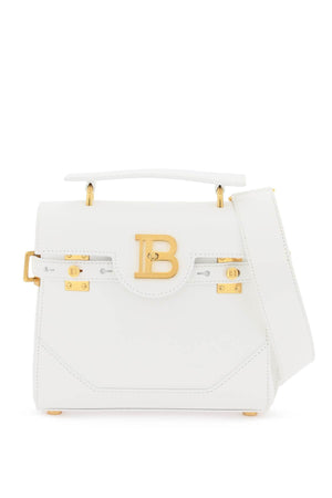 BALMAIN B-BUZZ 23 Leather Shoulder Bag for Women - White