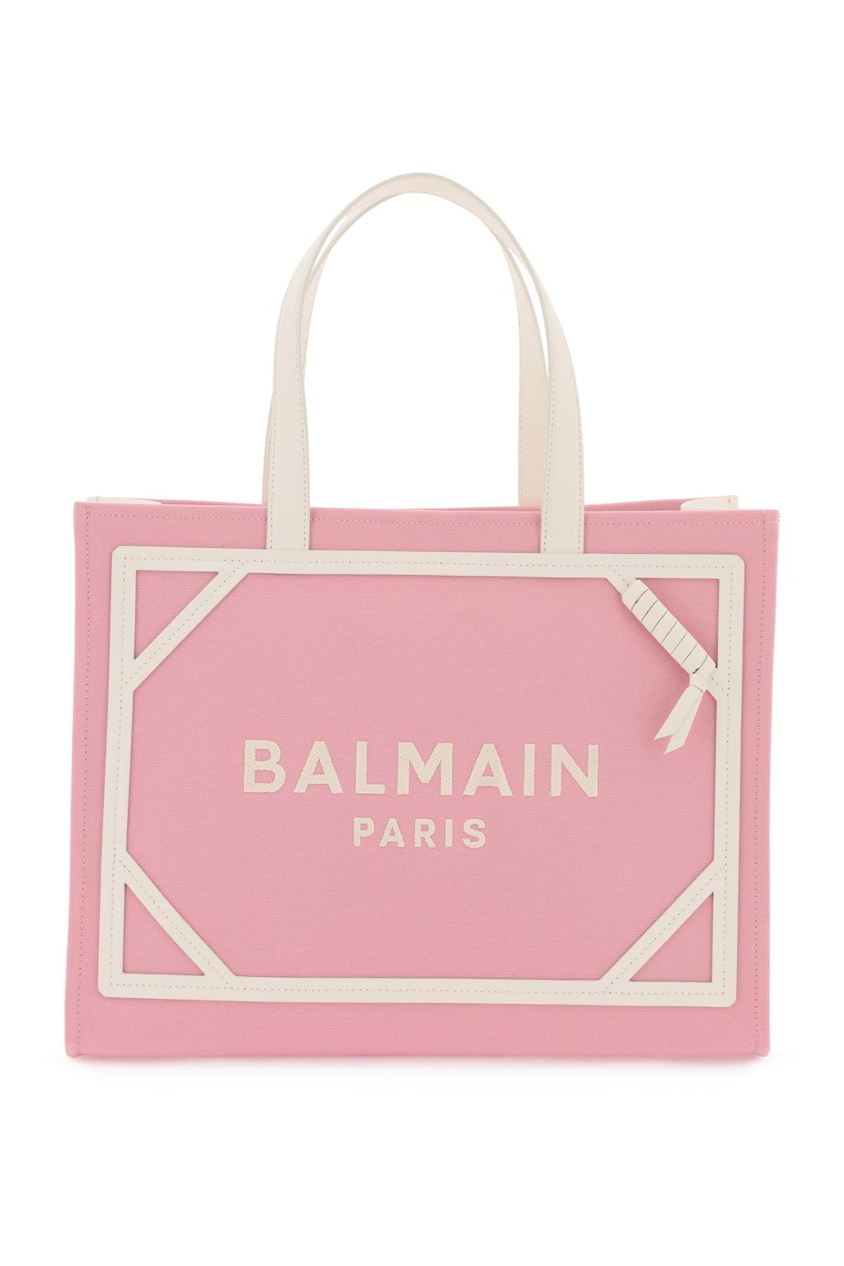 BALMAIN Women's Rose Creme Cotton Tote Bag - Medium Shopper