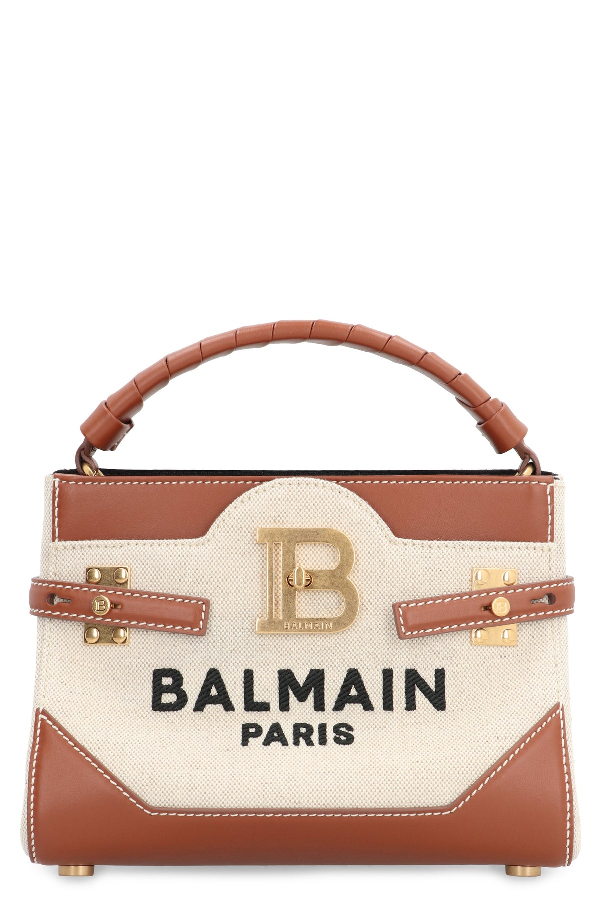 BALMAIN B-BUZZ 22 CANVAS HANDBAG