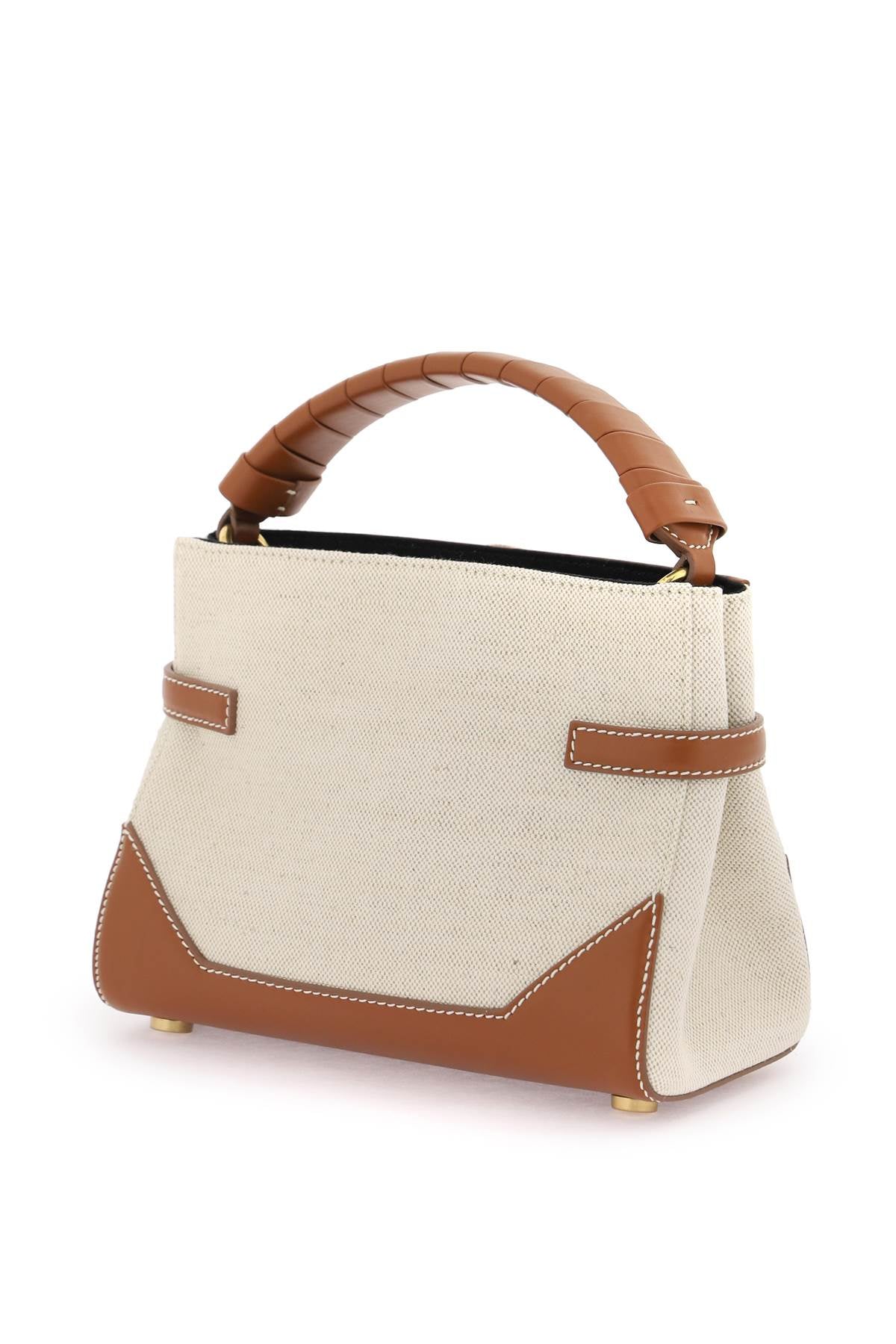 BALMAIN B-BUZZ 22 CANVAS HANDBAG