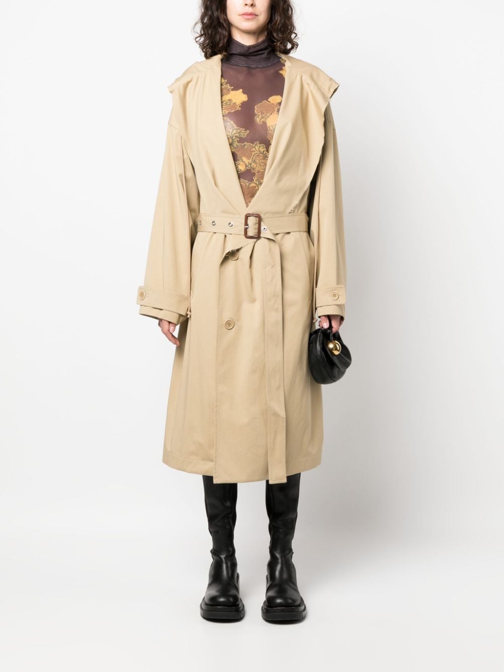 JW ANDERSON Classic Camel Hooded Jacket for Chic Women