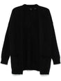 PINKO Open-Front Black Knit Sweater - Women