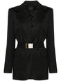 PINKO Wool Blend Jacket with Detachable Hood for Women