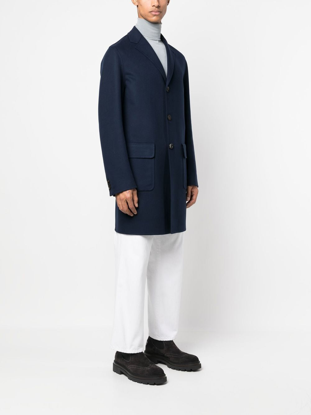 Blue Single Breasted Jacket - COLOMBO FW22 Collection