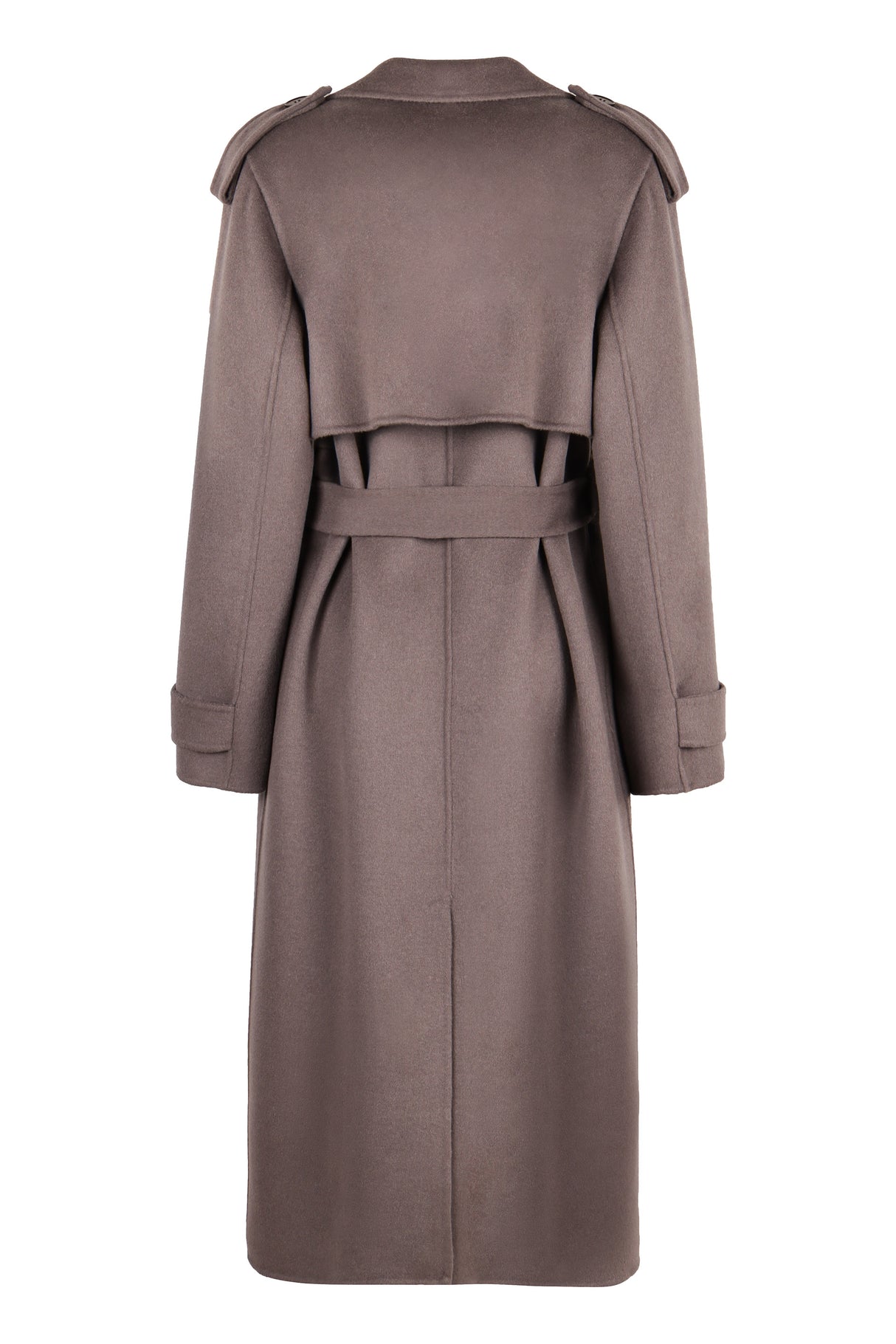 ELISABETTA FRANCHI Wool Double-Breasted Trench Jacket