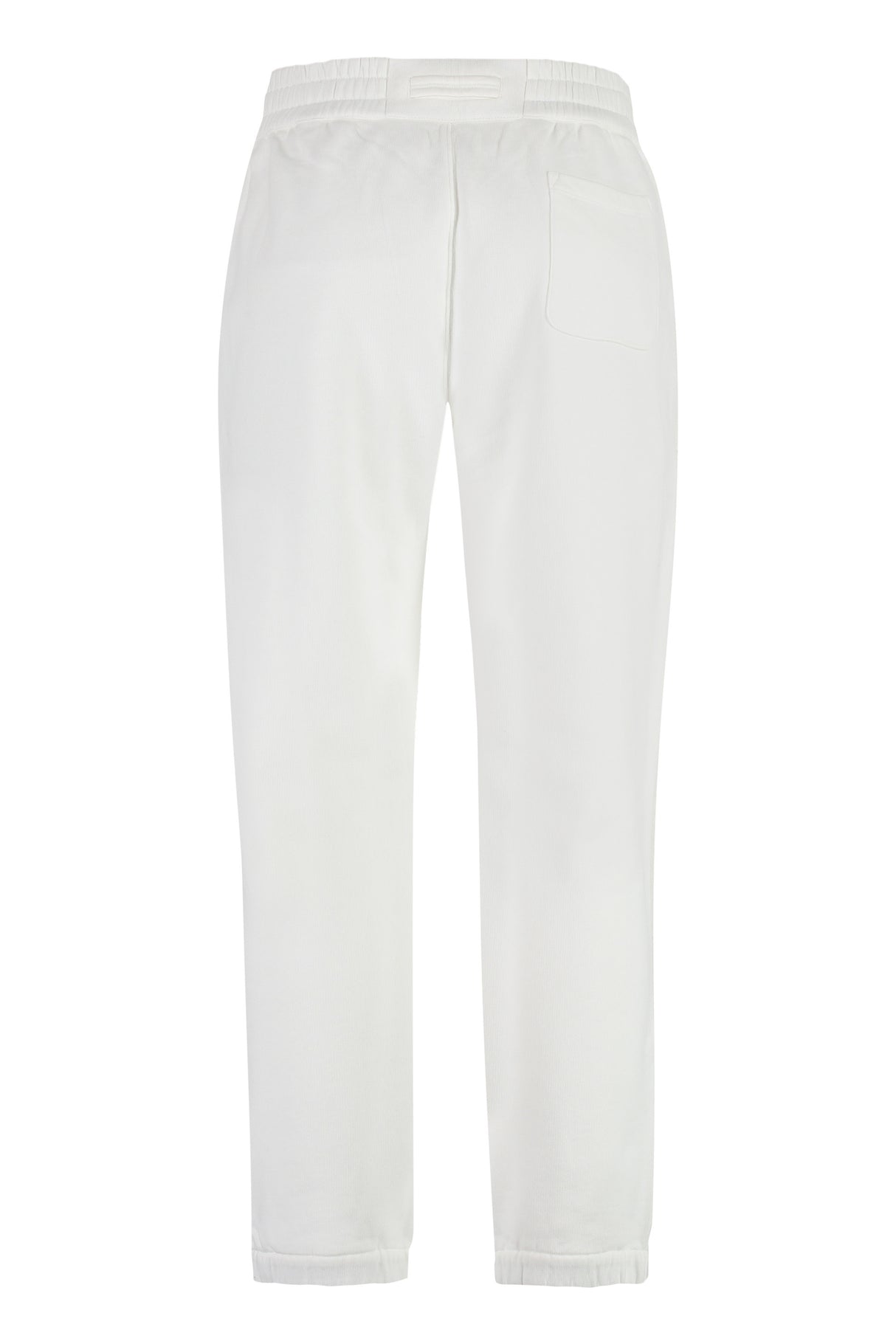 ZEGNA Classic White Cotton Track-Pants for Men