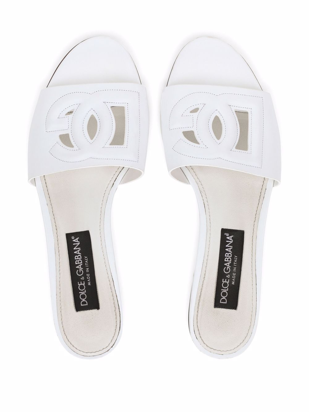 DOLCE & GABBANA White Women's Sandals for the Spring/Summer Season