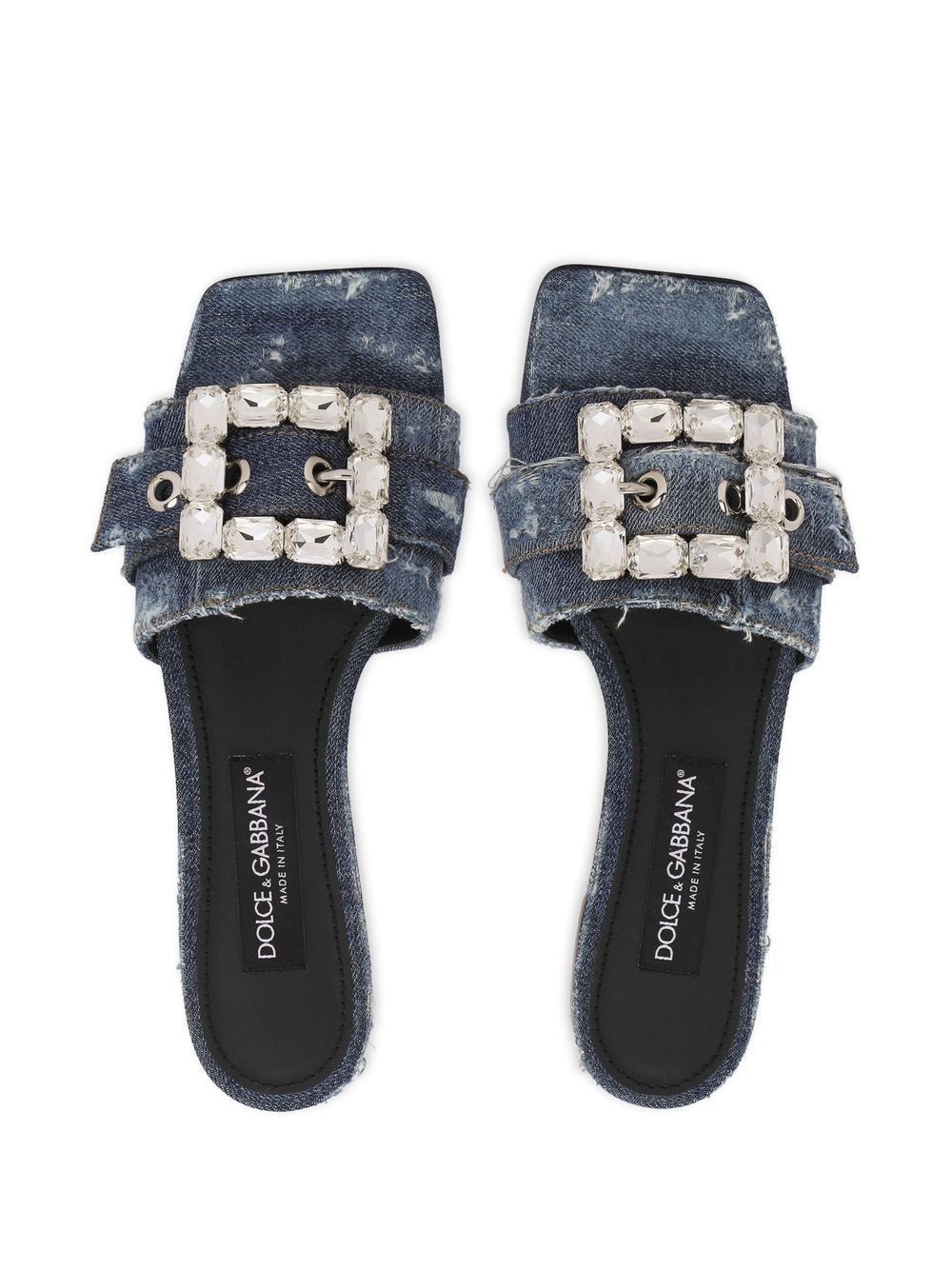 DOLCE & GABBANA Chic Patchwork Leather Sandals for Women