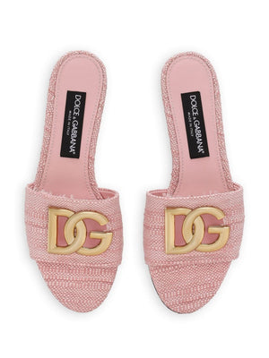 DOLCE & GABBANA Fashionable Pink Women's Sandals - 24SS Collection