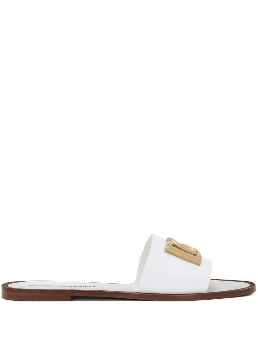 DOLCE & GABBANA DG Logo Women's Slide Sandals - Size 8