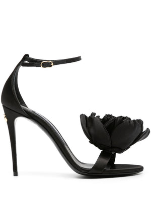 DOLCE & GABBANA 23FW Women's Black Sandals