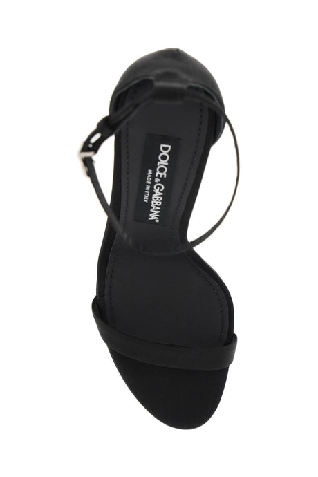 Satin Sandals for Elegant Women - Black SS24