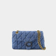 COACH Quilted Denim Tabby Shoulder Handbag 26