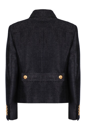 TOM FORD Luxurious Double-Breasted Knit Jacket