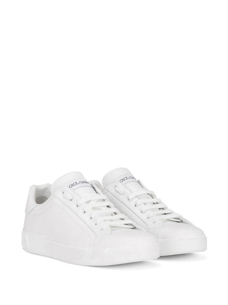 DOLCE & GABBANA Leather Low-Top Sneakers for Men