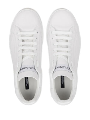 DOLCE & GABBANA Lambskin Logo Sneakers for Men