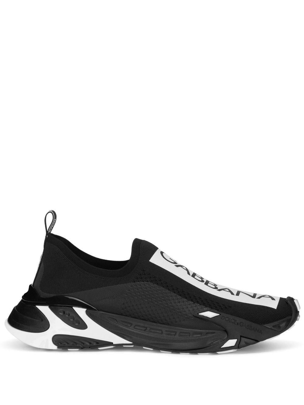 DOLCE & GABBANA Sophisticated Men's Stretch Mesh Fast Sneakers