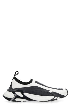 DOLCE & GABBANA Sophisticated Men's Stretch Mesh Fast Sneakers