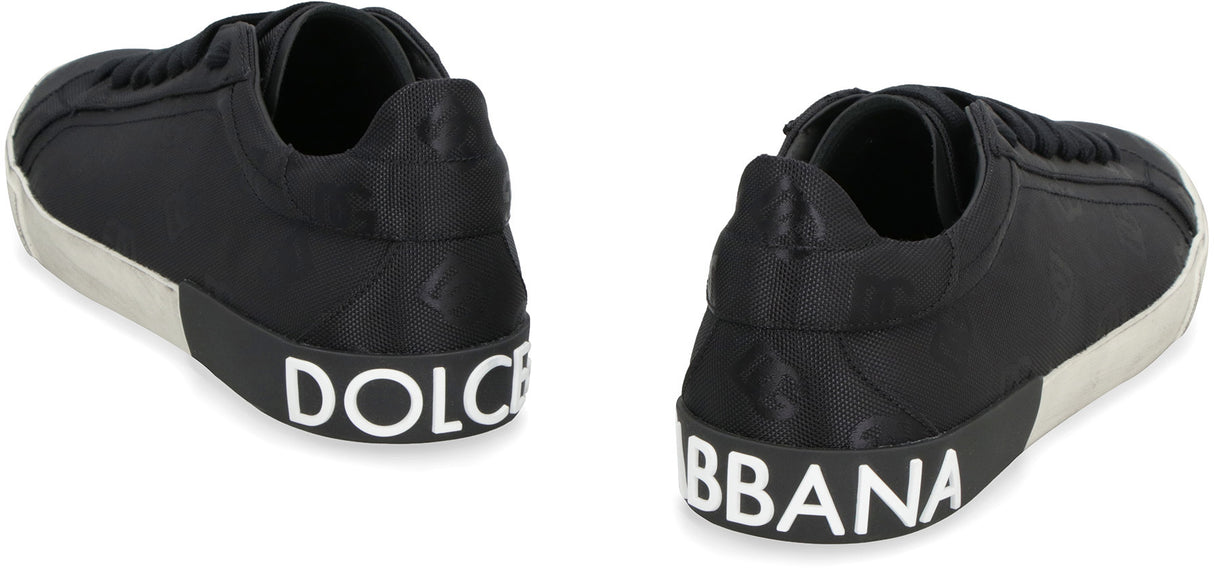 DOLCE & GABBANA Stylish Black Low-Top Sneaker for Men - FW23 Collection