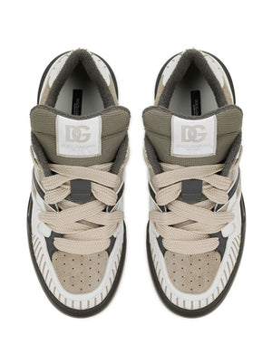 DOLCE & GABBANA 2024 Mens Sneakers in Dove Grey for the Latest 23FW Fashion Trends