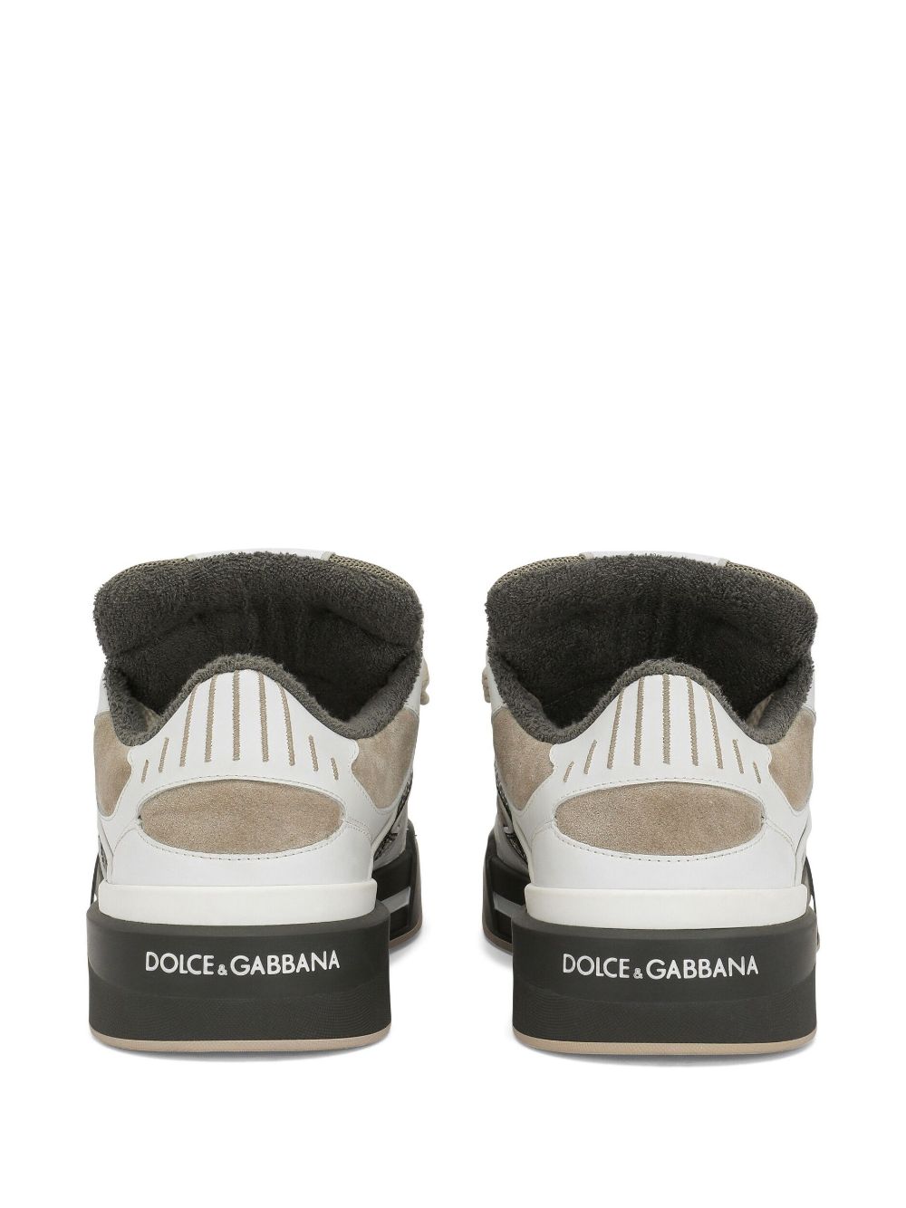 DOLCE & GABBANA 2024 Mens Sneakers in Dove Grey for the Latest 23FW Fashion Trends