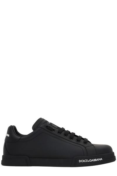 DOLCE & GABBANA Portofino Nappa Leather Sneakers