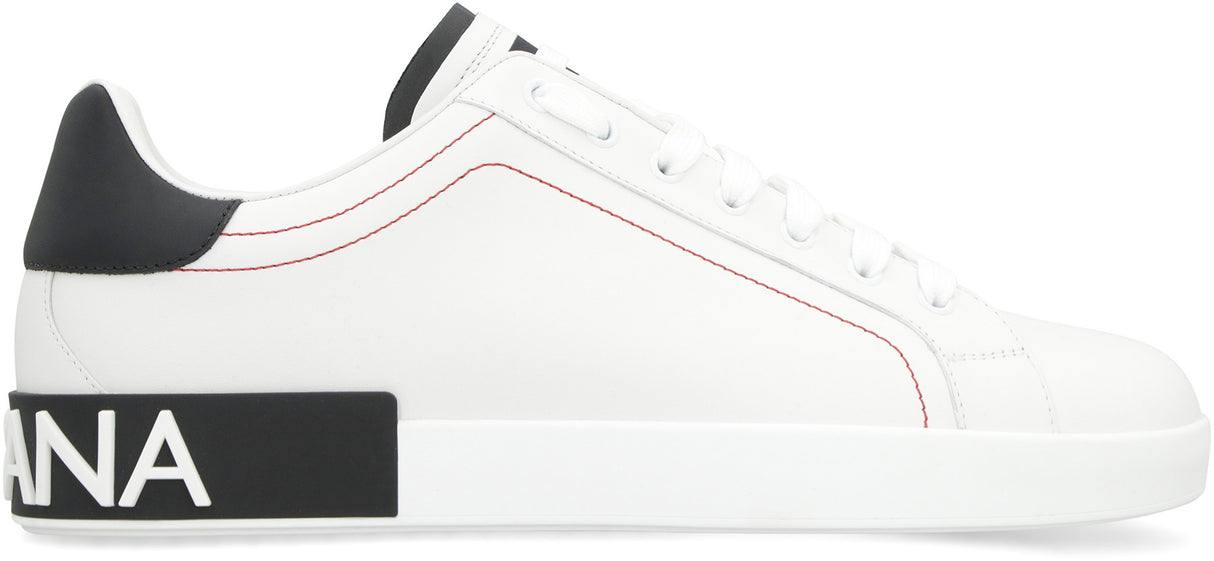 DOLCE & GABBANA Men's White Low-Top Sneakers for FW23