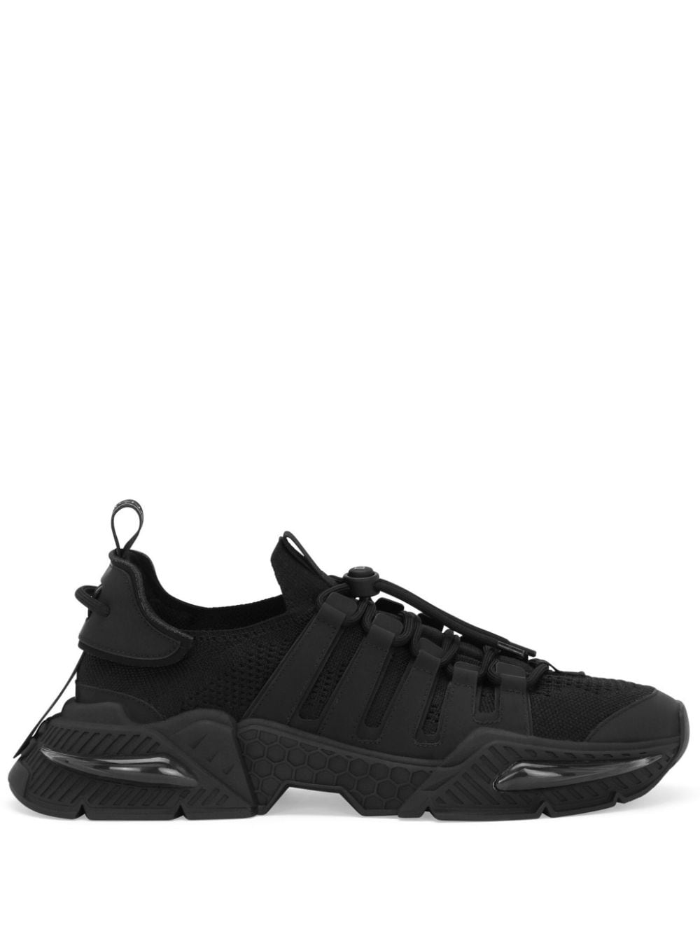 DOLCE & GABBANA Men's Luxury Black Drawstring Fastening Sneakers