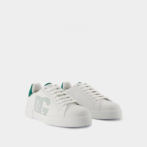 DOLCE & GABBANA Men's Essential White Low-Top Sneakers