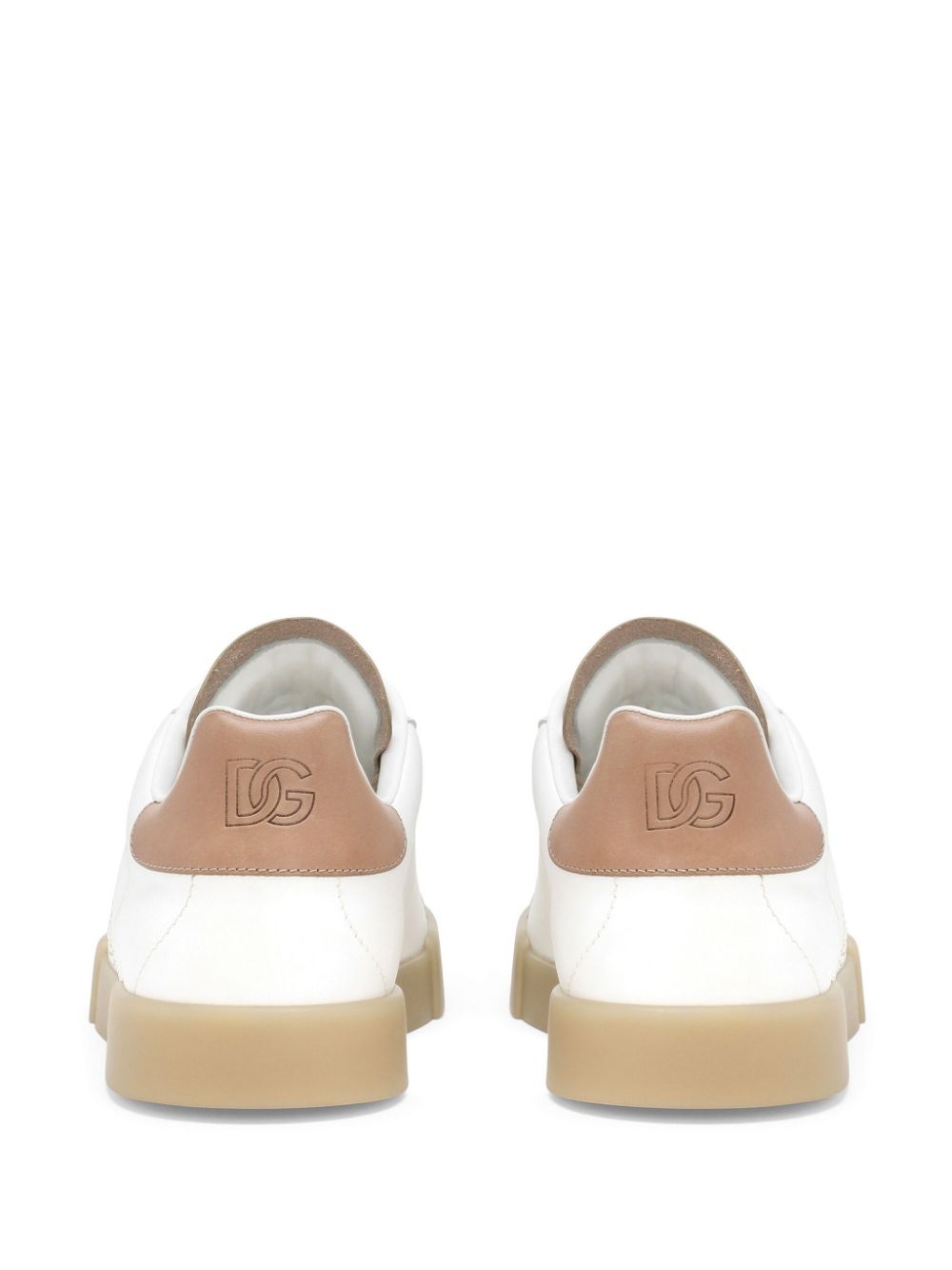 DOLCE & GABBANA Portofino White Leather Sneakers