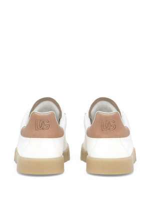 DOLCE & GABBANA Portofino White Leather Sneakers