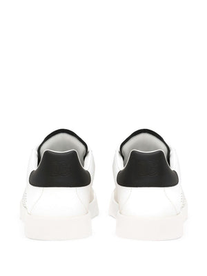 DOLCE & GABBANA Men's Premium Leather Sneakers with Logo Detail