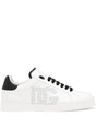 DOLCE & GABBANA Men's Premium Leather Sneakers with Logo Detail