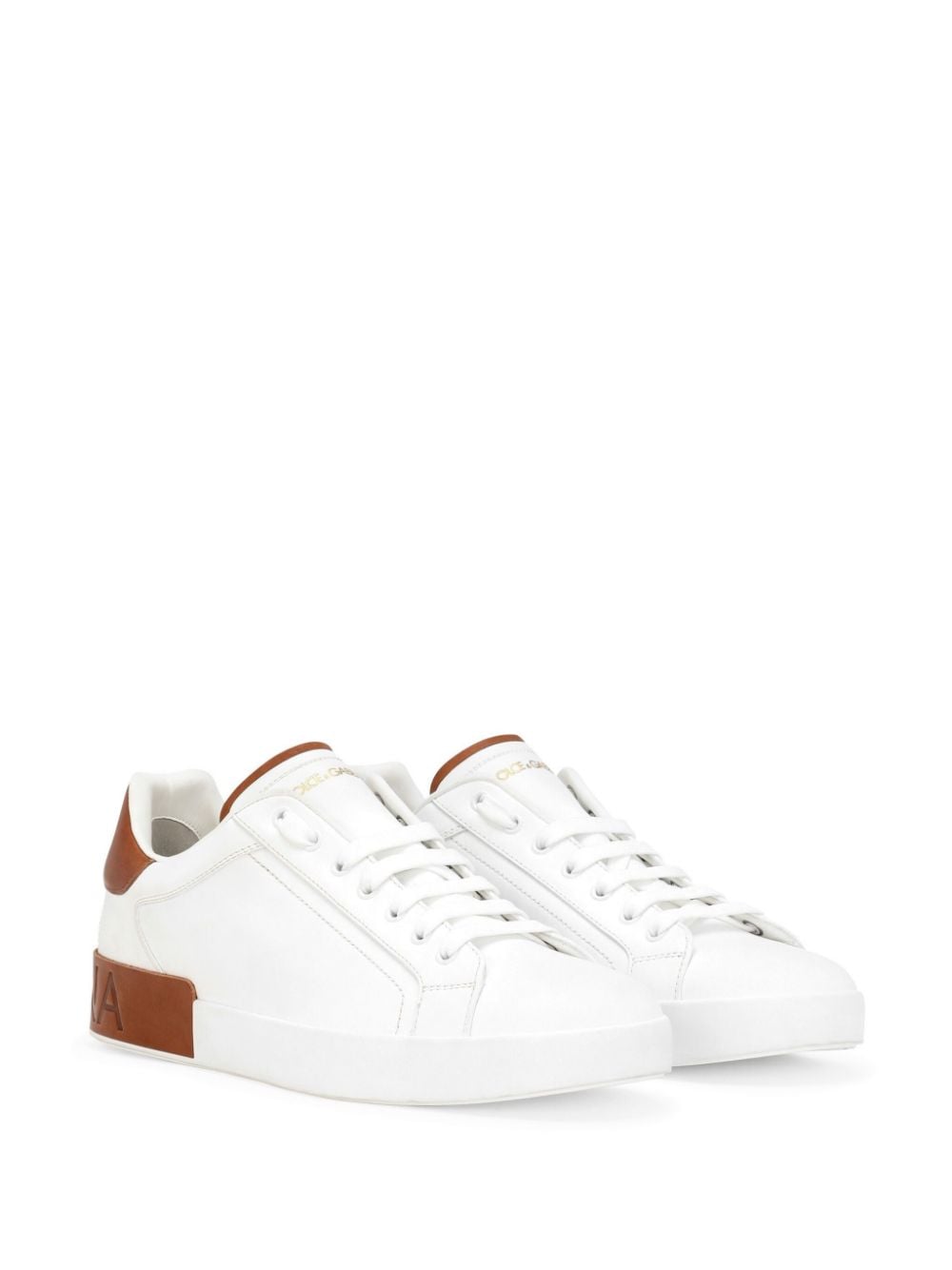 DOLCE & GABBANA Men's Portofino Leather Sneakers