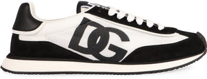 DOLCE & GABBANA Suede and Mesh DG Cushion Sneaker