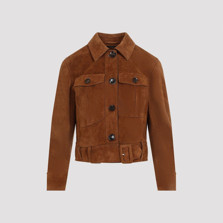 TOM FORD Cropped Leather Jacket for Women