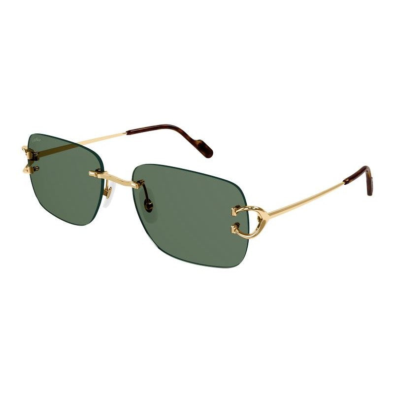 CARTIER Stylish Tan Sunglasses for Men - 2024 Fashion Must-Have