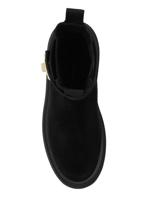 DOLCE & GABBANA Logo-Plaque Chelsea Boots for Women - FW24