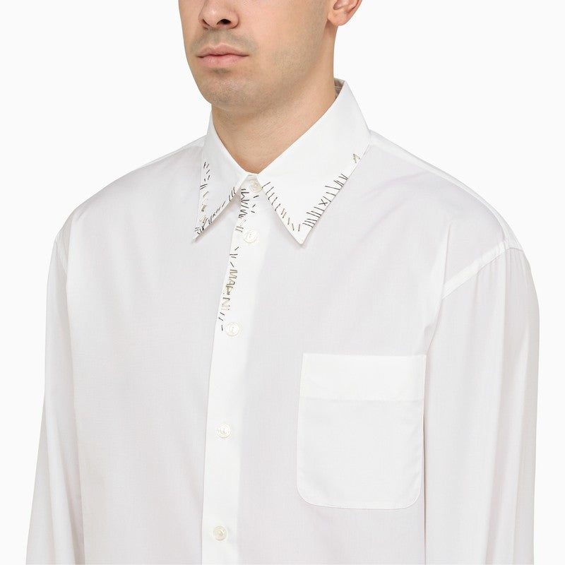 MARNI Classic White Poplin Shirt for Men for SS24