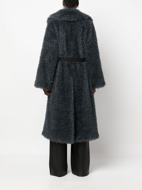 ERMANNO SCERVINO Belted Shearling Wool Jacket