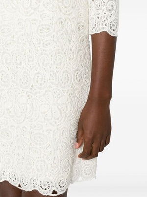Chic and Sophisticated White Lace Dress