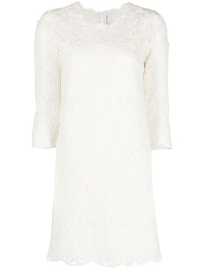 Chic and Sophisticated White Lace Dress