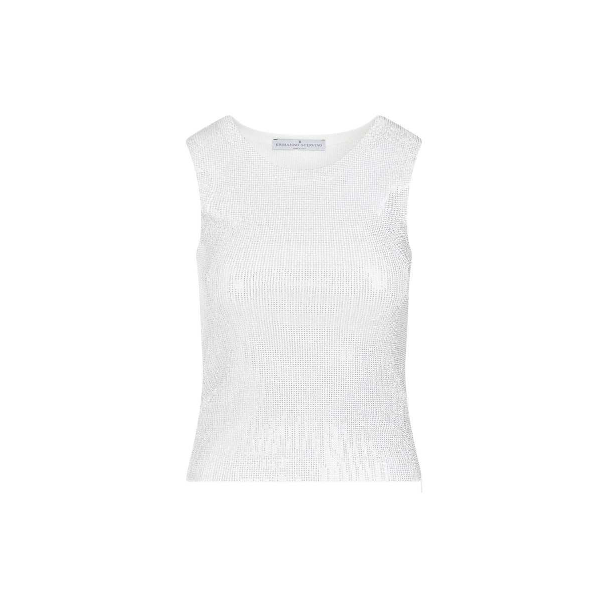 Áo tank top kim loại cotton phong cách cho phái nữ - Bộ sưu tập SS24