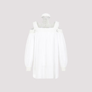 قميص قطني أبيض للنساء - مجموعة  SS24