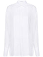 ERMANNO SCERVINO White Cotton Pleated Shirt for Women - SS24 Collection