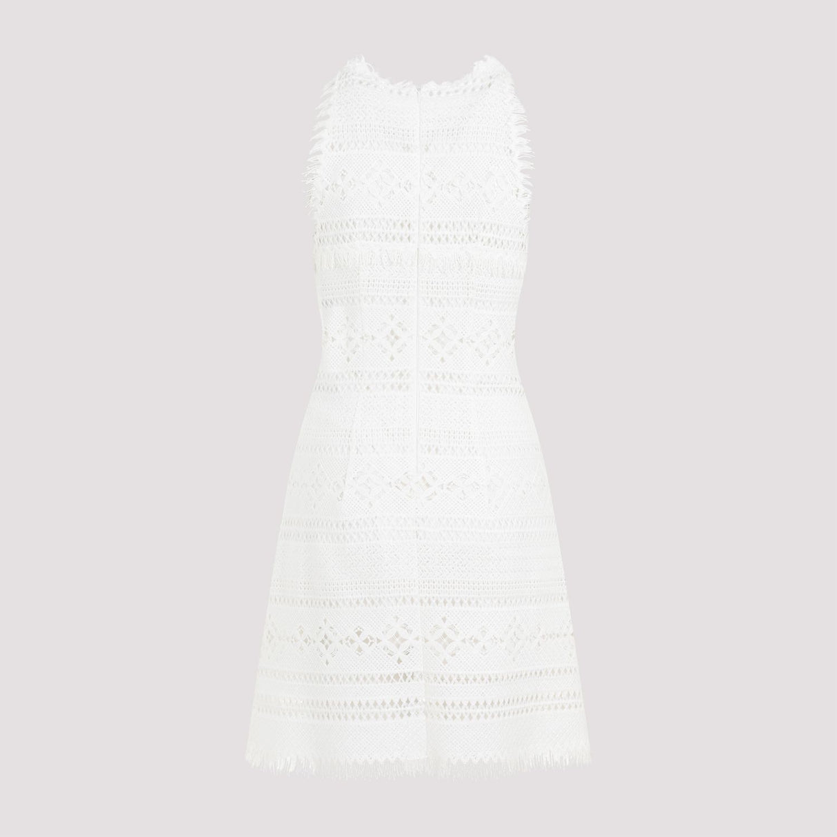 فستان نساؑي أبيض من البوليستر لموسم SS24