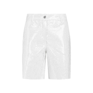 ERMANNO SCERVINO Metallic Cotton Shorts for Women from SS24 Collection